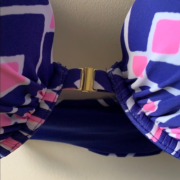 Purple Pattern AERIE Bikini Top - Picture 4 of 4